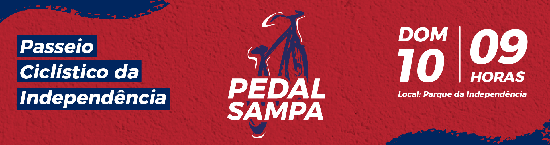 Na imagem, arte do programa Pedal Sampa.