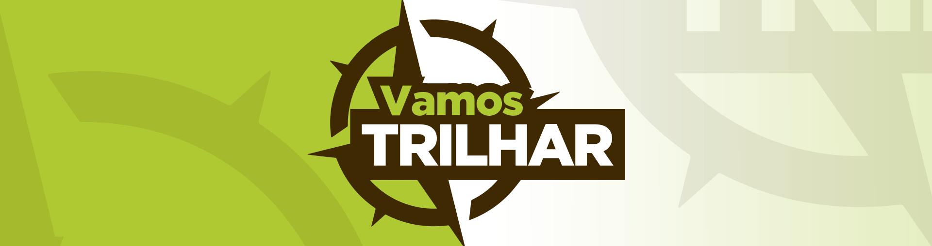 Na imagem, arte do programa Vamos Trilhar.