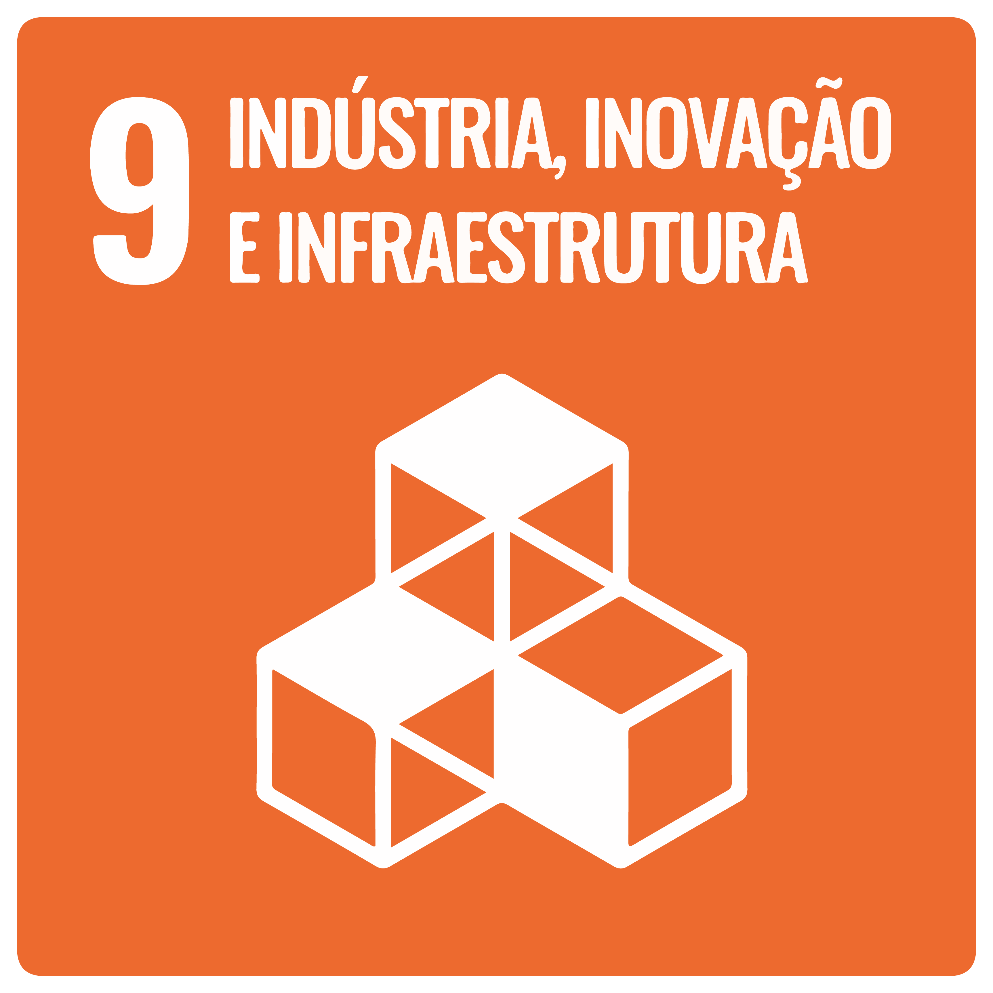 Na imagem, item 9n da ODS: Indústria, Inovação e Infraestrutura