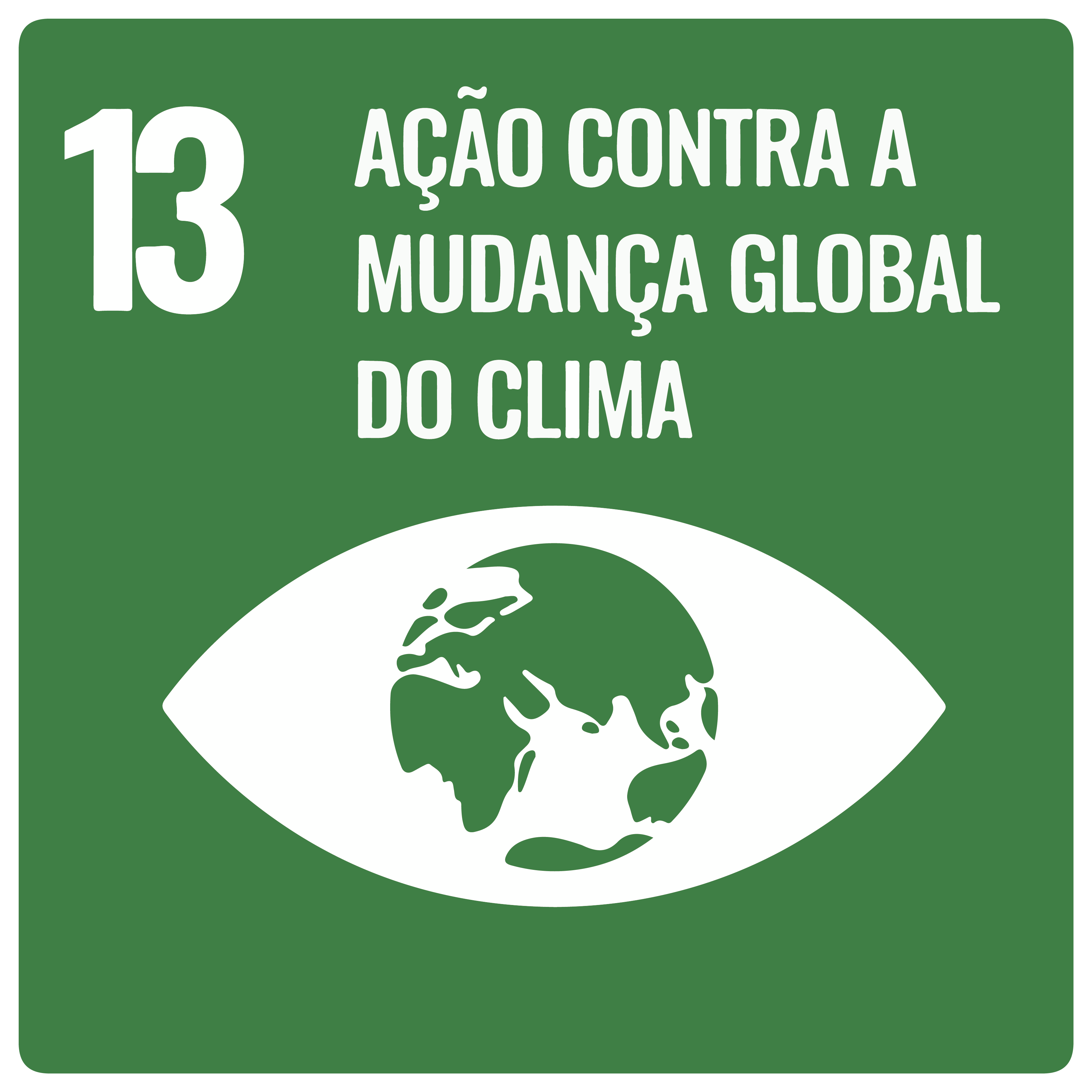 Na imagem, item 13 da ODS: Ação Contra a Mudança Global do Clima