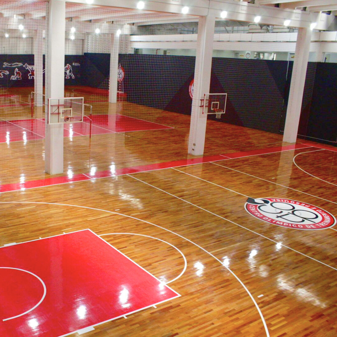 Na imagem, novas quadras do Centro Olímpico de Treinamento e Pesquisa.
