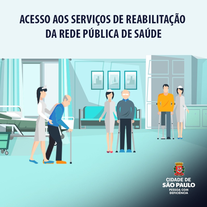 ?? Para ter acesso aos serviços de  reabilitação da rede pública de saúde, é necessário procurar a Unidade Básica de Saúde (UBS) mais próxima da sua casa, onde será realizada uma avaliação para encaminhamento aos Centros Especializados em Reabilitação (CER).   ? Após a entrada, a continuidade do acompanhamento será realizada juntamente à UBS e aos outros pontos de atenção da Rede de Cuidados à Pessoa com Deficiência: http://bit.ly/2Znhtqe