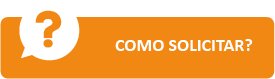 Icone em formato retangular cor laranja, na esquerda balão de diálogo com interrogação e ao centro o texto "Como solicitar" na cor branco. 