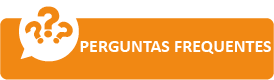 Icone em formato retangular na cor laranja, na esquerda balão de diálogo com três  interrogação e ao centro o texto perguntas frequentes na cor branco
