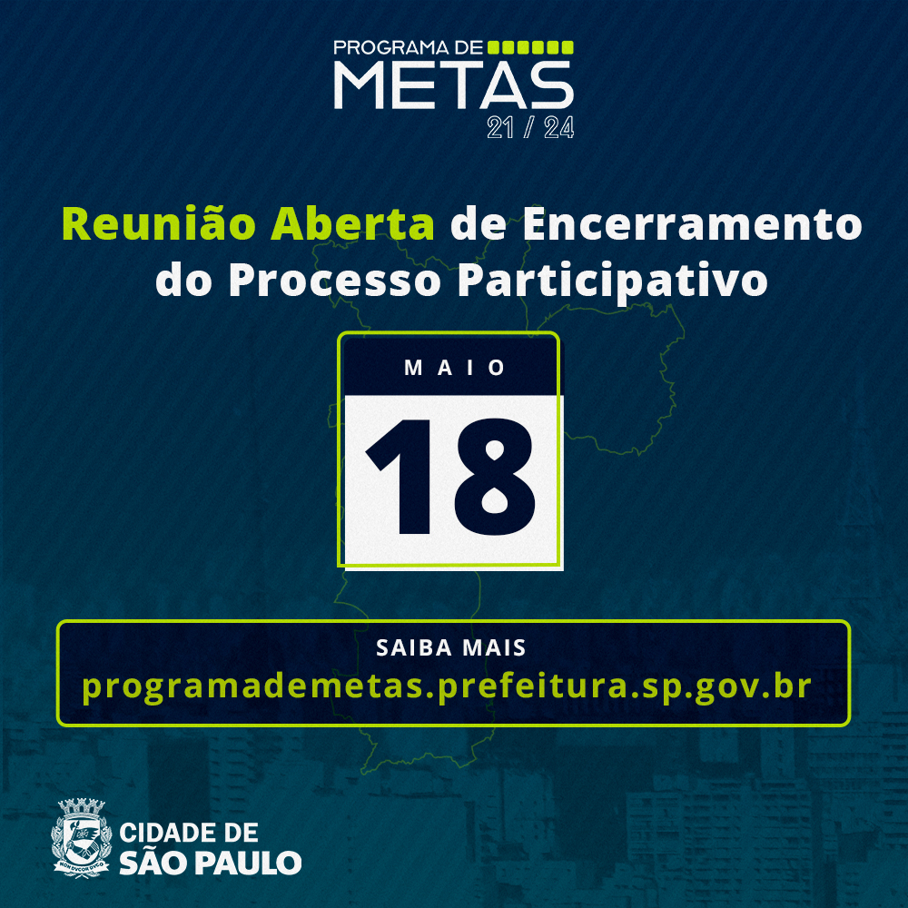 Divulgação do programa de metas