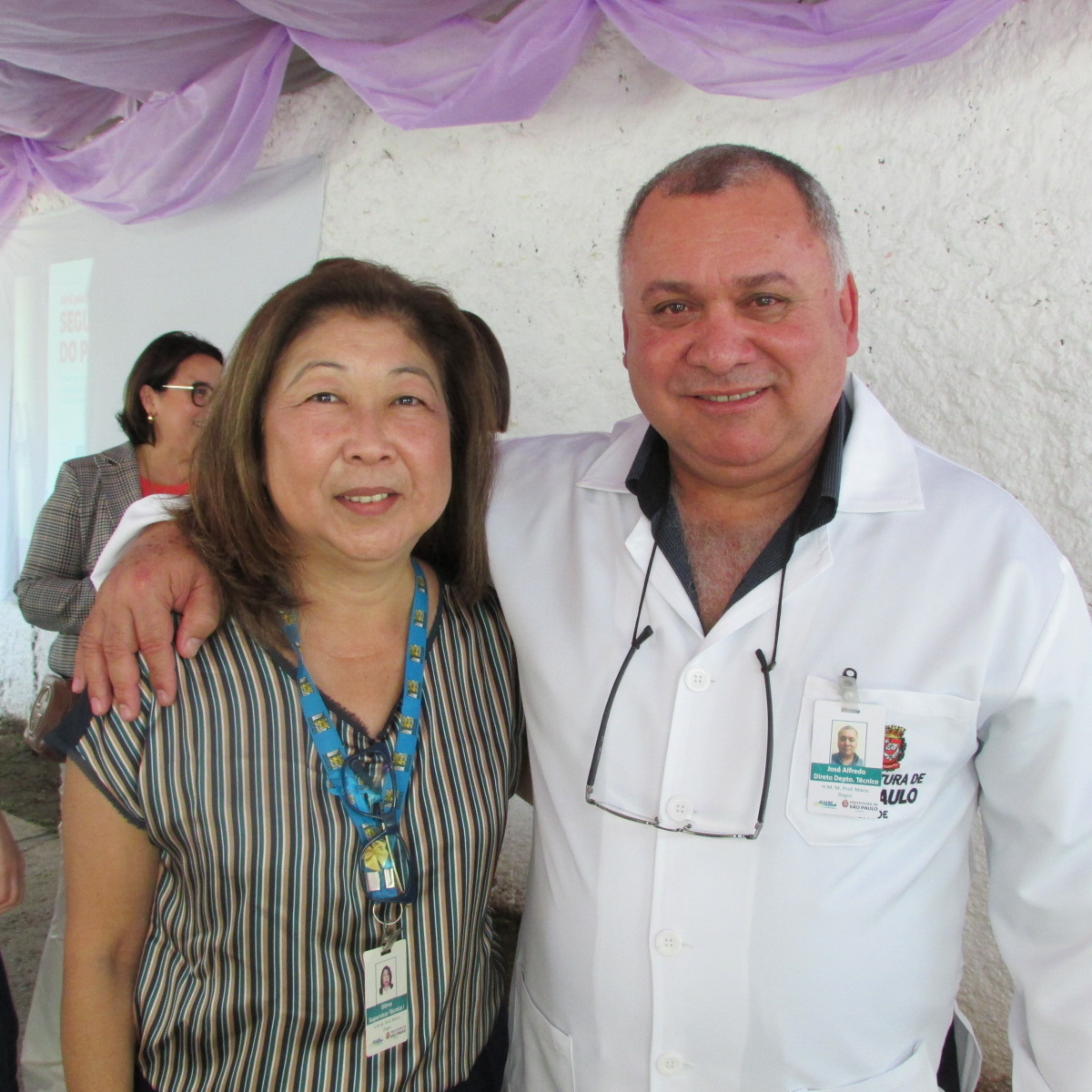 #PraCegoVer Dilma Mineko  e Dr. José Alfredo