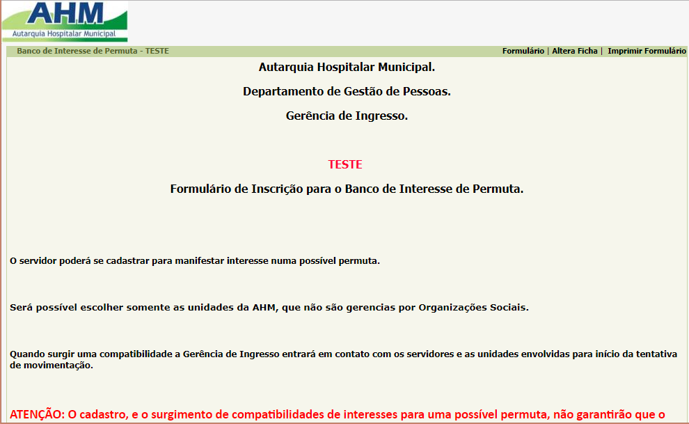 #Paracegover Na imagem está a tela inicial do formulário com informações gerais sobre o preenchimento