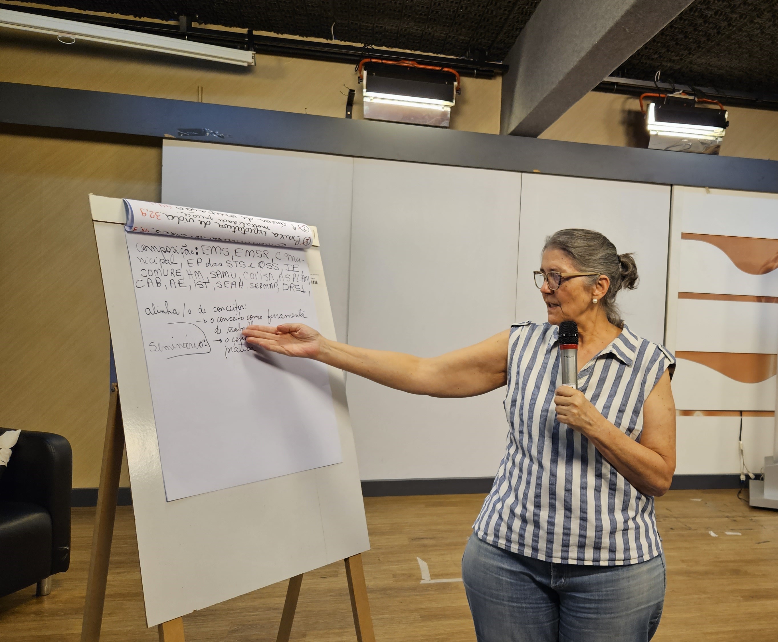 Lúcia Langanke falando sobre o futuro do GTEPS