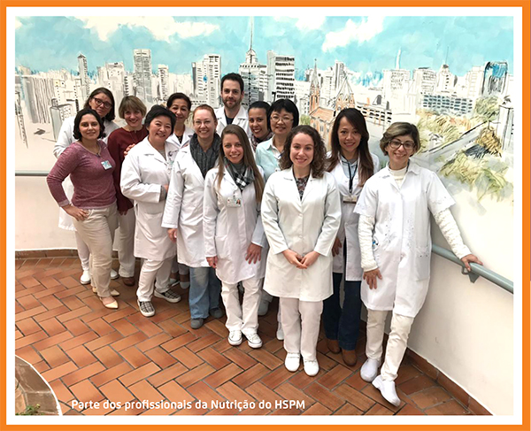 Fotos com os nutricionistas do HSPM