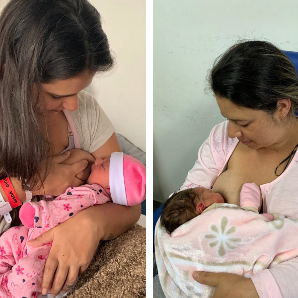 Aline e Rosana reforçam a importância do aleitamento materno