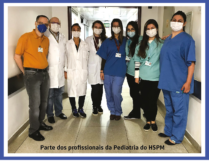 Fotos de alguns médicos e médicas pediatras do hospital 