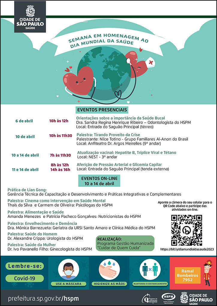 Cartaz com informações do evento