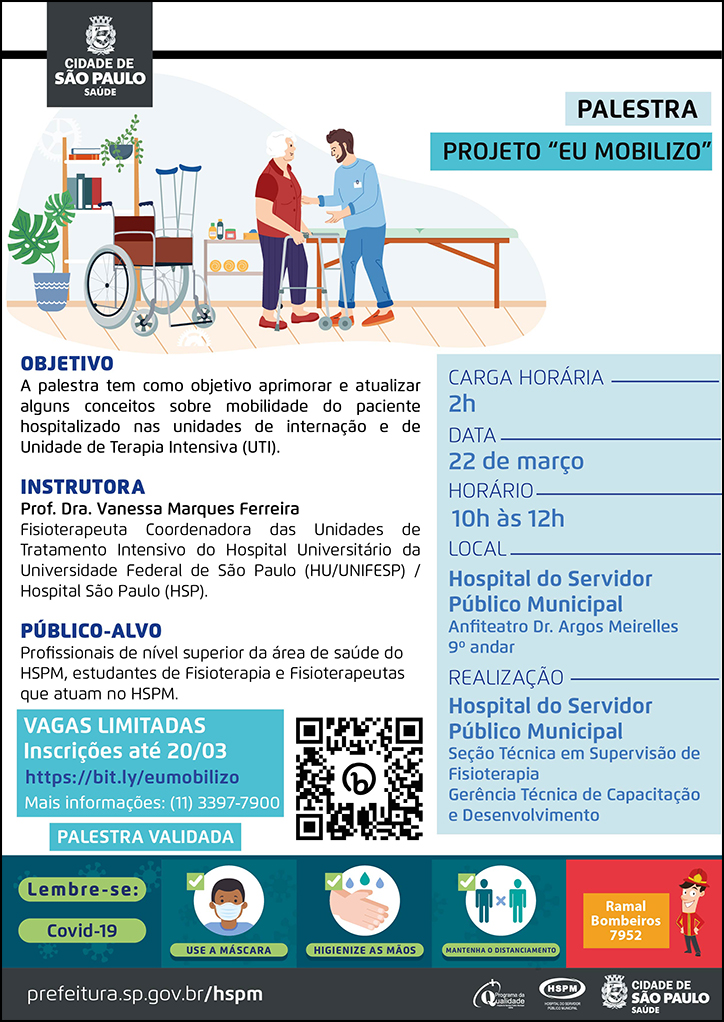 Cartaz com informações do evento