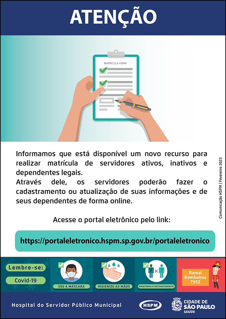 Cartaz com informações sobre o portal eletrônico