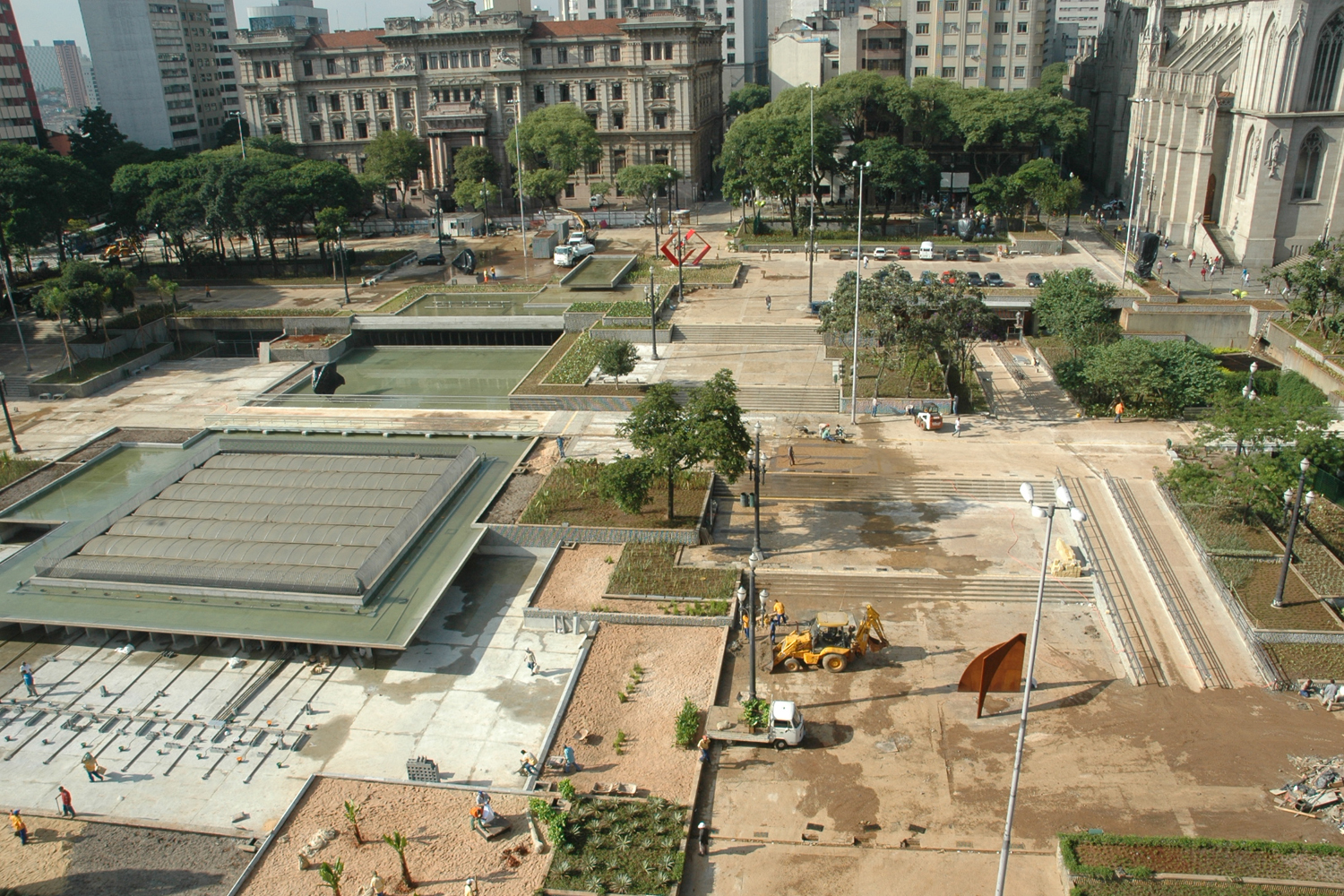 Nova Praça da Sé será mais um presente no aniversário da Cidade