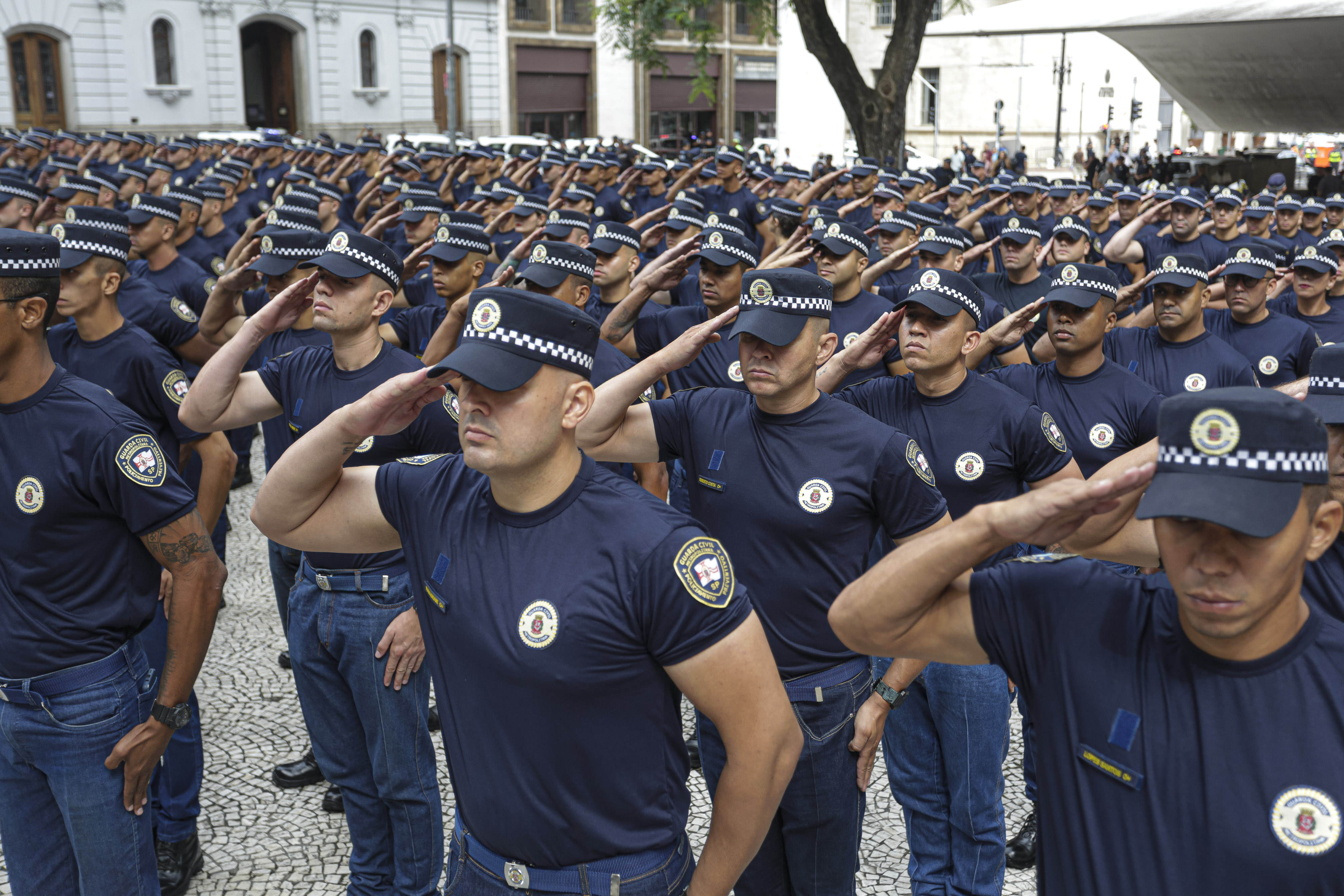 Treinamento dos 500 novos GCMs que vão trabalhar na Região Central