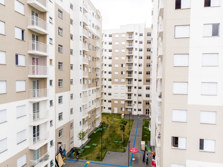 foto do residencial osório C e D, entrega dos contratos, na zona leste da capital