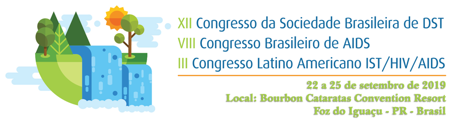 Logo do XII Congresso Brasileiro da Sociedade Brasileira de DST, o VIII Congresso Brasileiro de Aids e o III Congresso Latino Americano de Infecções Sexualmente Transmissíveis (IST)/HIV/Aids
