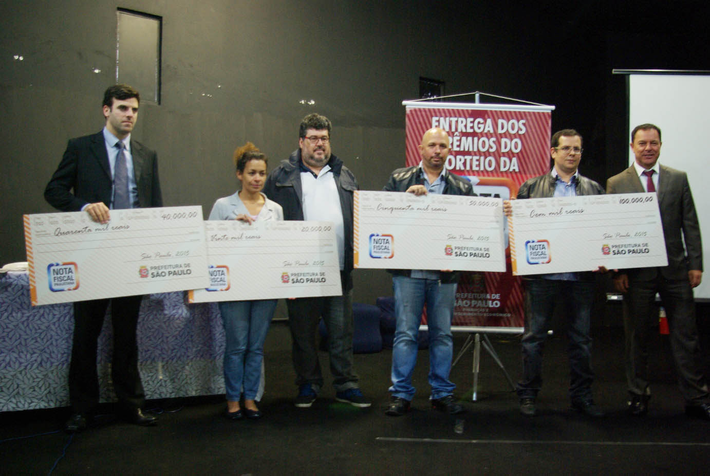 Premiados do 45º e 46º sorteios da Nota Fiscal Paulistana