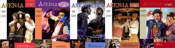 Agendas culturais mensais 2018