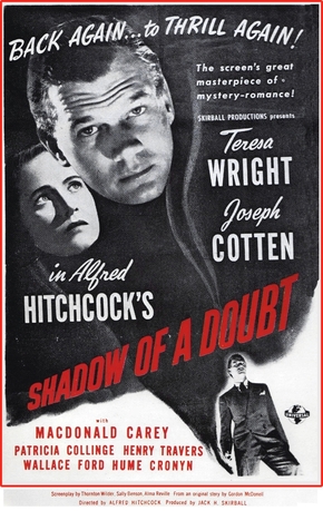 Pôster do filme em preto e branco, com montagem dos rostos dos atores principais e o nome do filme em vermelho.