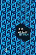 Livro com capa azul com fundo que simula diversos cubos entrelaçados. O título e o nome do autor estão sobre uma espécie de selo. Nas cores branca e azul, respectivamente.
