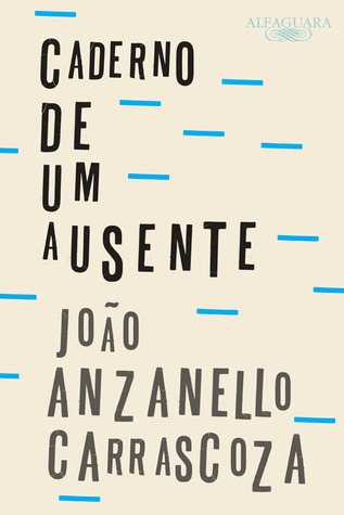 Imagem da capa do livro de fundo cor creme com vários pequenos riscos na horizontal de cor azul. O título está na cor preta em caixa alta, seguido pelo nome do autor, na mesma cor.