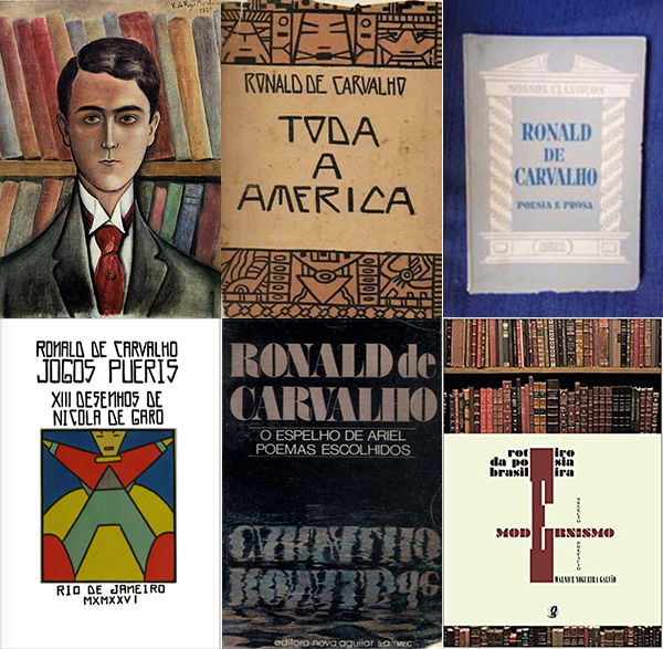 Capas dos livros de Ronald de Carvalho