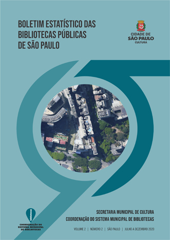 capa do Boletim Estatístico das Bibliotecas Públicas de São Paulo vol 2 n 2 jul a dez 2020