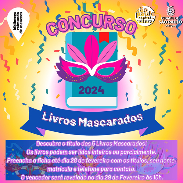 Concurso dos livros mascarados 2024