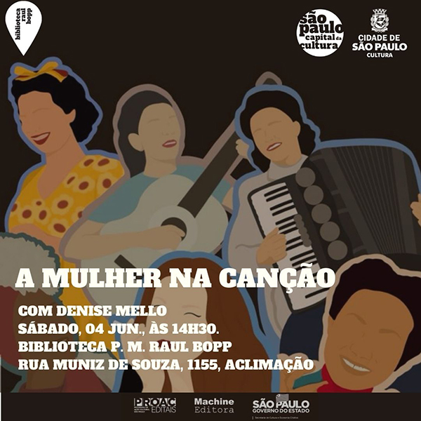 Lançamento do livro “A mulher na canção”