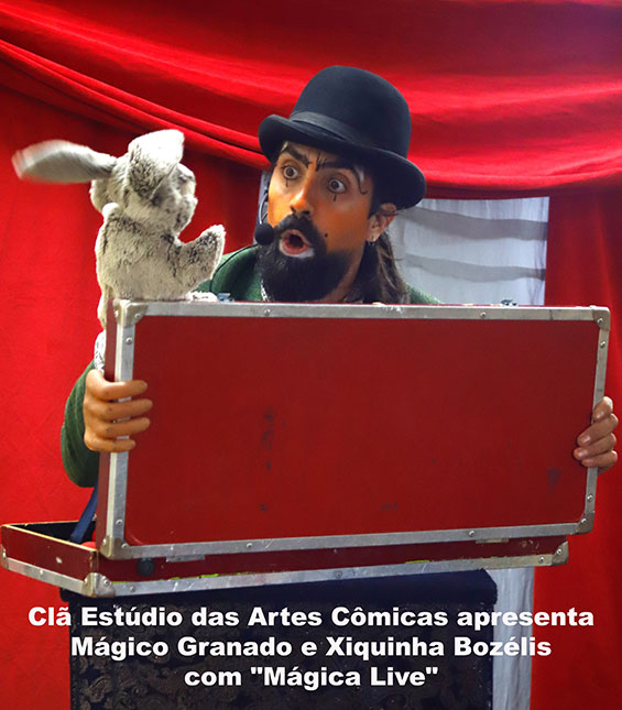 Clã Estúdio das Artes Cômicas apresenta Mágico Granado e Xiquinha Bozélis