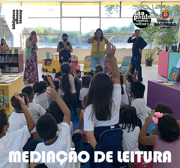 Mediação de Leitura com a equipe da biblioteca Affonso Taunay