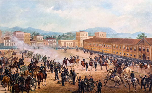 "Proclamação da República", 1893, óleo sobre tela de Benedito Calixto (1853-1927).