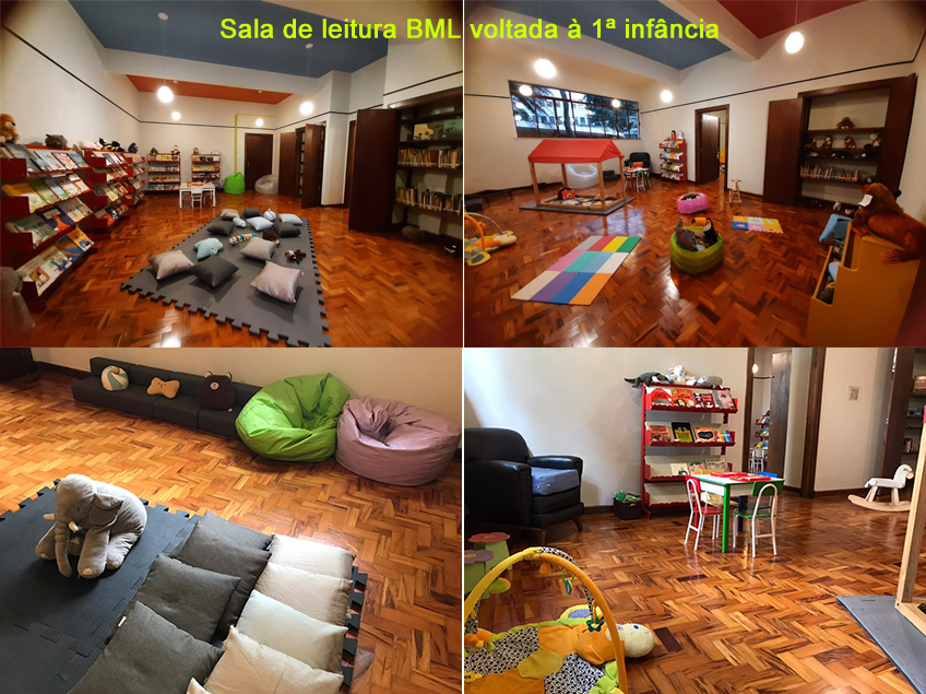 Sala de leitura BML voltada à 1a infância