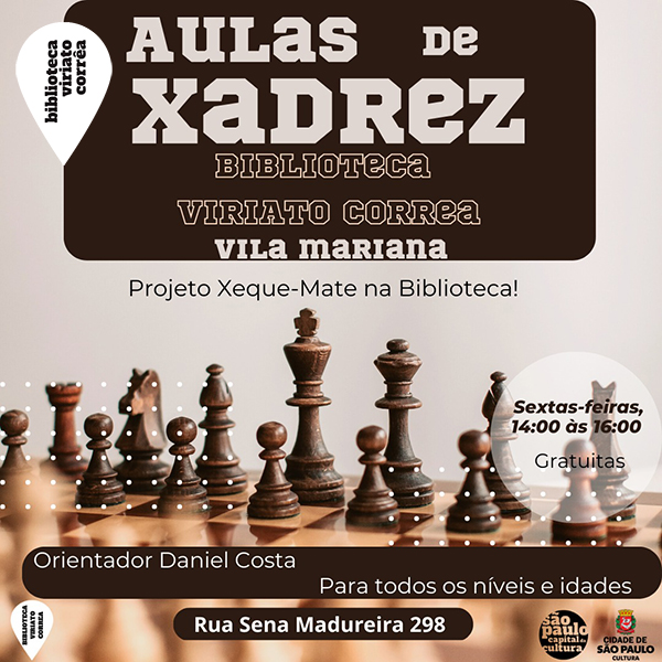 Aulas de Xadrez na Biblioteca