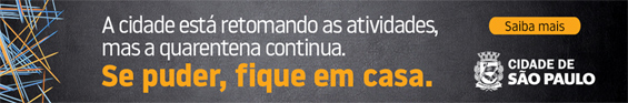 banner da prefeitura sobre a  COVID-19  - se puder fique em casa