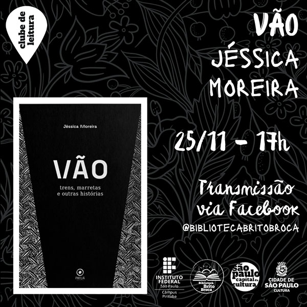Clube de Leitura Brito Broca: Vão, de Jéssica Moreira (ON-LINE)