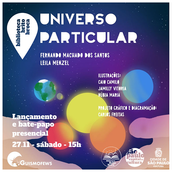 Lançamento do livro: Universo Particular (PRESENCIAL)