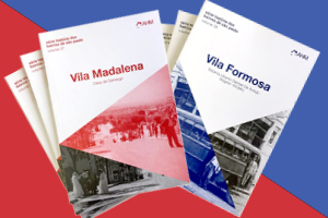 Capas dos livros Vila Madalena e Vila Formosa