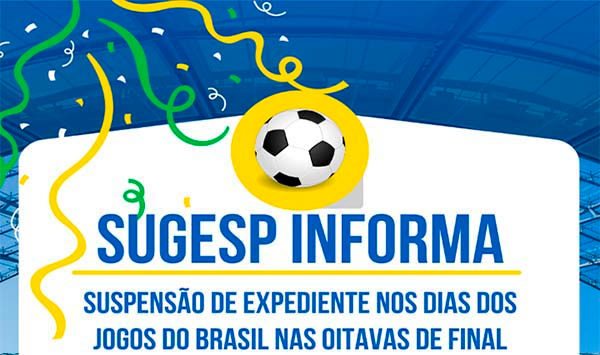 Prefeitura de Timbó atenderá em horários especiais durante jogos do Brasil  na fase de grupos da Copa do Mundo 2022 - Prefeitura de Timbó