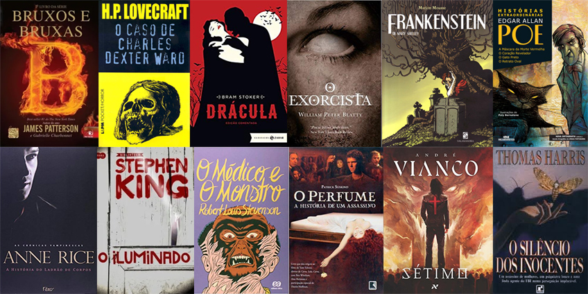 dicas de leitura Halloween capas dos livros