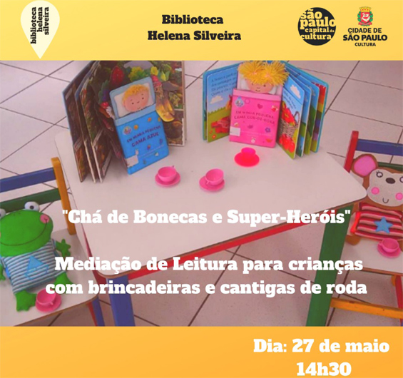  Chá de Bonecas e de Super-Heróis - Mediação de leitura - 1ª infância