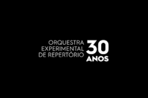 Imagem escrito ORQUESTRA EXPERIMENTAL DE REPERTÓRIO 30 ANOS