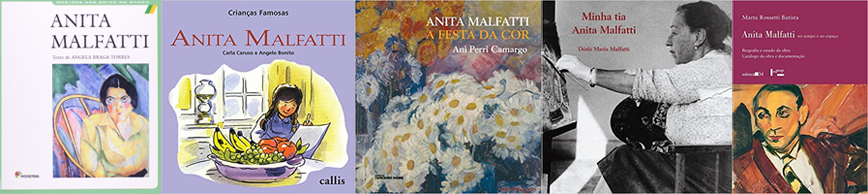 Capa dos livros de Anita Malfatti